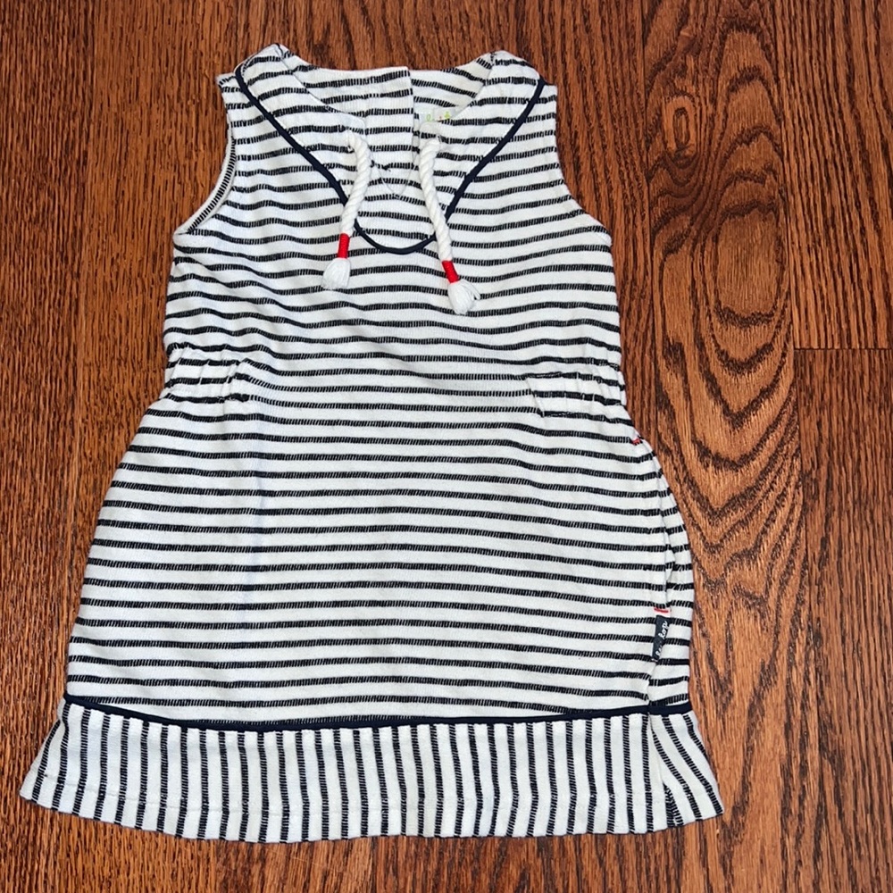 Super cute navy/white striped summer dress - size 3T